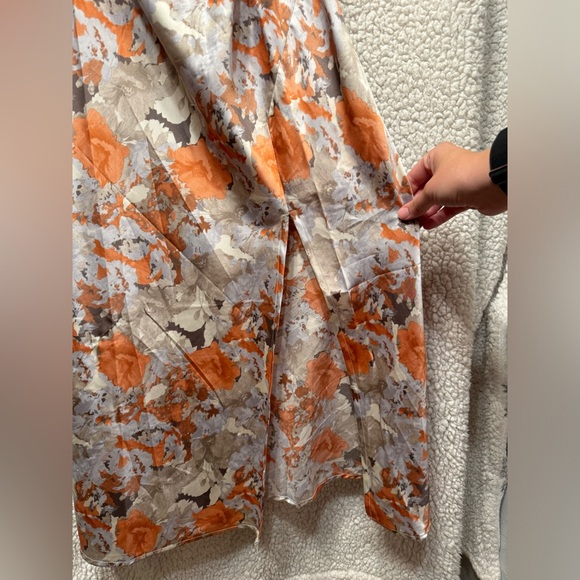 Paper Heart Cowl Neck Satin Slip Floral Dress - Picture 5 of 7